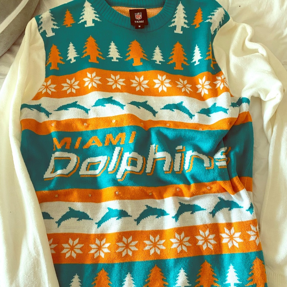Miami dolphins Christmas sweater
